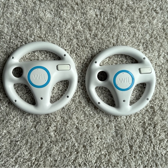 Nintendo Wii Wheels Wii Racing Steering Driving Race Wheel Drive Lot Of 2 - Picture 2 of 2